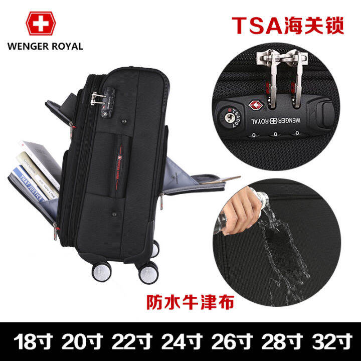 Swiss army knife luggage case men and women universal wheel business suitcase 24 inch 26 inch