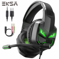 EKSA Wired Gaming Headphones for PCXboxPS4PS5 with Noise Cancelling Microphone Over-Ear Headset Gamer 3.5mm Computer Earphone