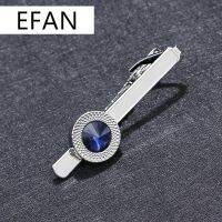 Men Fashion Jewelry Decorations Accessories Male Neckwear Tie Clip with Rhinestone Stainless Steel Gentle Necktie