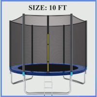 ?โปรพิเศษ+ แทรมโพลีน 10 ฟุต กว้าง 305 cm สูง 240 cm Trampo 10 ft  สปริงบอร์ด ของเล่นเด็ก  มีบันไดปีนเข้า สินค้ามีประกัน Very Hot แทรมโพลีนถูกๆ