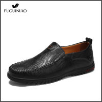 TOP☆Fuguiniao 2021 New Low cut Leather Boat Casual shoes For Men（Free Shipping）