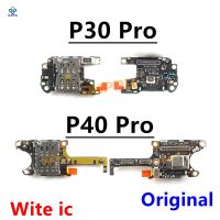 สําหรับ Huawei P30 P40 Pro SIM / SD Card Reader Holder Conecction Board พร้อมสายดิ้นไมโครโฟน