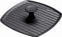 Le Creuset Enameled Cast Iron Panini Press, 9", Licorice