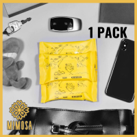 MIMOSA (1 PACK แพ๊ค 10 แผ่น) ทิชชู่เปียก  สูตรน้ำ ขนาดพกพา สำหรับเด็กและผู้ใหญ่ ไม่มีสาร แต่งสี กลิ่น