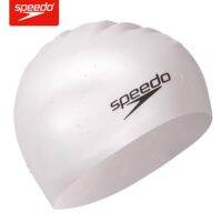 Speedo/speedo เครื่องป้องกันหูใส่สบายสำหรับผู้ชายและผู้หญิงพร้อมหมวกว่ายน้ำฝึกที่มีประสิทธิภาพสูงกันน้ำขนาด XL ผมยาวไม่รั่ว