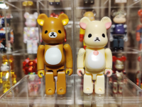 (ของแท้) Bearbrick Series 23 คู่ Rilakkuma &amp; Korilakkuma 100% แบร์บริค พร้อมส่ง Medicom Toy มือ2 ตั้งโชว์ สภาพดี