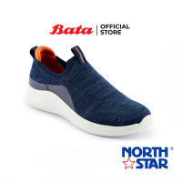 Bata บาจา NORTH STAR รองเท้าผ้าใบ รองเท้าสนีกเกอร์ออกกำลังกาย รองเท้าผ้าใบกีฬา สำหรับผู้ชาย สีดำ 8596607 สีกรมท่า 8599607