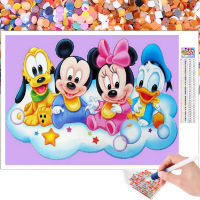 Diamond Painting Mosaic Embroidery Cartoon Mickey Baby Animal 5D DIY Cross Stitch Kit Art Gift Round Square Home Decor