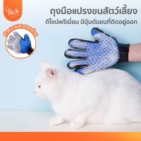 PawSociety ถุงมือแปรงขนสัตว์เลี้ยง แบบสวม ถุงมือแปรงขนหมาหมา สุนัข ถุงมือแปรงขนแมว