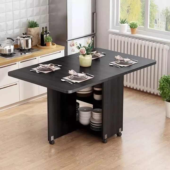 โต๊ะกินข้าว-โต๊ะกินข้าว-โต๊ะไม้พับได้-โต๊ะเอนกประสงค์-โต๊ะกินข้าว-โต๊ะทำงาน-โต๊ะพับ-โต๊ะเก็บของ-ขนาด-120x60x77cm