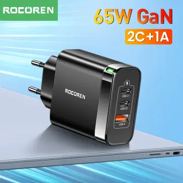 Ugreen 65W GaN Charger USB Type C Quick Charge 4.0 3.0 PD USB Charger Fast  Charging