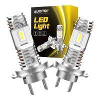 Auxito หลอดไฟหน้าแอลอีดีชิป Csp 16000lm H7 Lampu Depan Mobil ดีไซน์ขนาดเล็กสำหรับ Kia Sorento รถยนต์ Optima Rio Soul Sportage Mazda 3 5 6 Cx5 Cx7