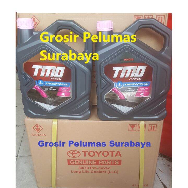 Original Toyota TMO Chemical Air Radiator Long Life Coolant galon 4