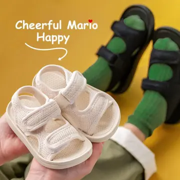 Cheerful Mario Boys Girls Sandals Summer Fashion Beach Shoes