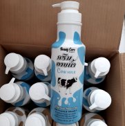 Sữa tắm trắng da Beauty cares 1200ml hiệu con bò sữa thái lan - màu xanh