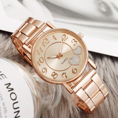 （A Decent035）LuxuryWomen Black2020Ladies RhinestoneWristwatches หญิงโลหะผสม StrapClock Reloj Mujer Часы