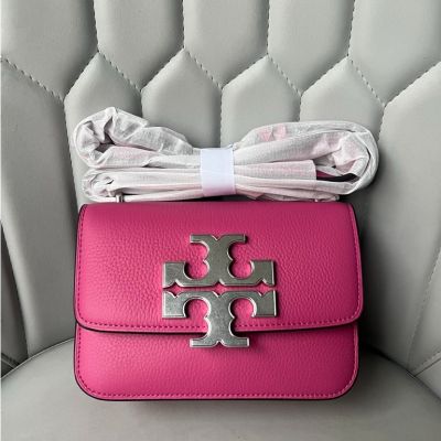 2023 new TORY BURCH TB New Arrival Eleanor Glossy Leather Double T Logo WomenS Tofu Bag Shoulder Bag 147831