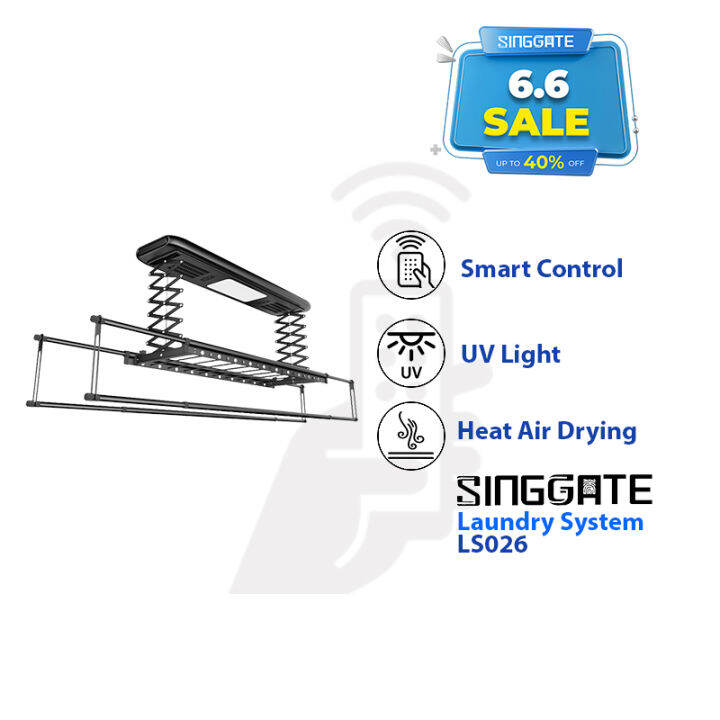 [6.6 Promotion] SINGGATE Laundry Rack System LS026 Automated Smart