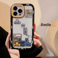 Personality Tetris Hard shell fall-proof phone case tpu silicone for apple iphone 11 12 13 14 pro max