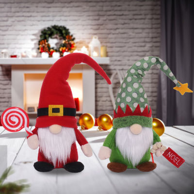 【Cw】Christmas Gnome Plush Decor Christmas Elf Faceless Doll Xmas Christmas Gnomes Decorations for Home New Year Holidayy Gift