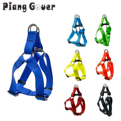 PVC Dog Harness Vest Outdoor Pet Harness Chest Strap for Small Medium Large Dog Waterproof Collars