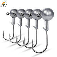 JYJ 10pcs 1g 2g 3.5g 5g 10g 20g 25g Crank JIG HEAD Hook ตะขอตกปลาหัว JIG Lure Hard เหยื่อหนอนนุ่ม JIG Hook สำหรับตกปลา-hexinge