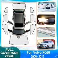 ที่บังแดดรถยนต์สำหรับ Volvo XC60 2009 ~ 2017 2015ที่บังแดดหน้าต่างที่บังแดดสำหรับรถยนต์ป้องกันรังสียูวีที่คลุมม่านบังแดด