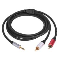 Dual RCA ชายคู่ RCA ชาย/3.5มม. ถึง2 RCA เสียงเสริมสเตอริโอ Y Splitter สเตอริโอสัญญาณเสียง Connector