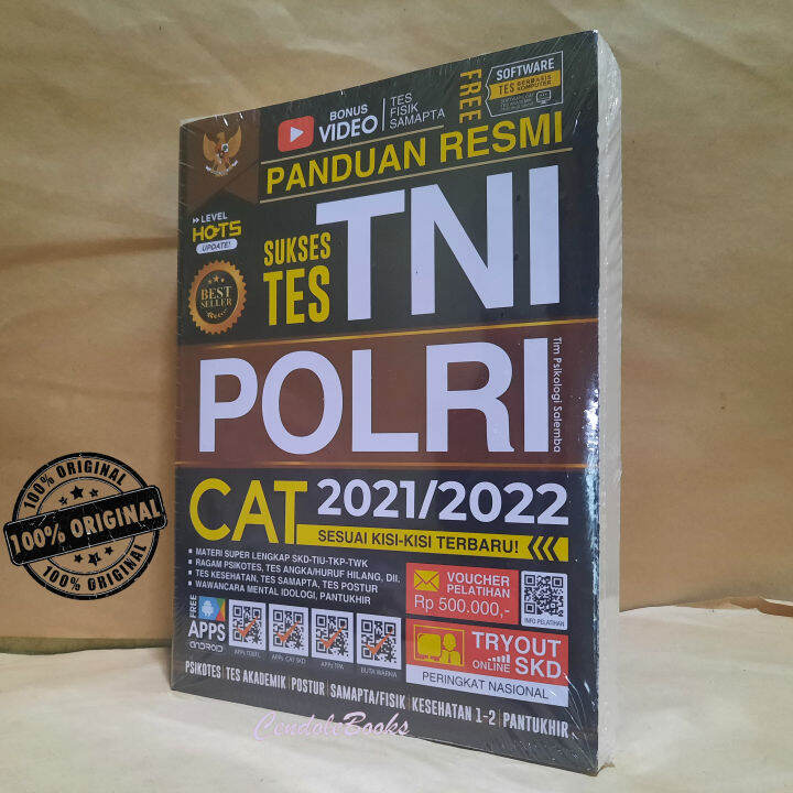 Buku Panduan Resmi Sukses Tes Tni Polri Cat 2021 2022 Sesuai Kisi Kisi