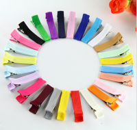 【YY】20 pcs New 1.8 inch Grossgrain Ribbon Lined cover Alligator hair Clip Single Pronged Clips girls Hair Accessories FJ3206