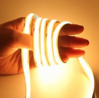 528Led COB Led Strip Lights High Density Flexible FOB COB LED Tape 6mm 8mm 10mm 3000K to 6000K Linear Dimmable DC12V 24V