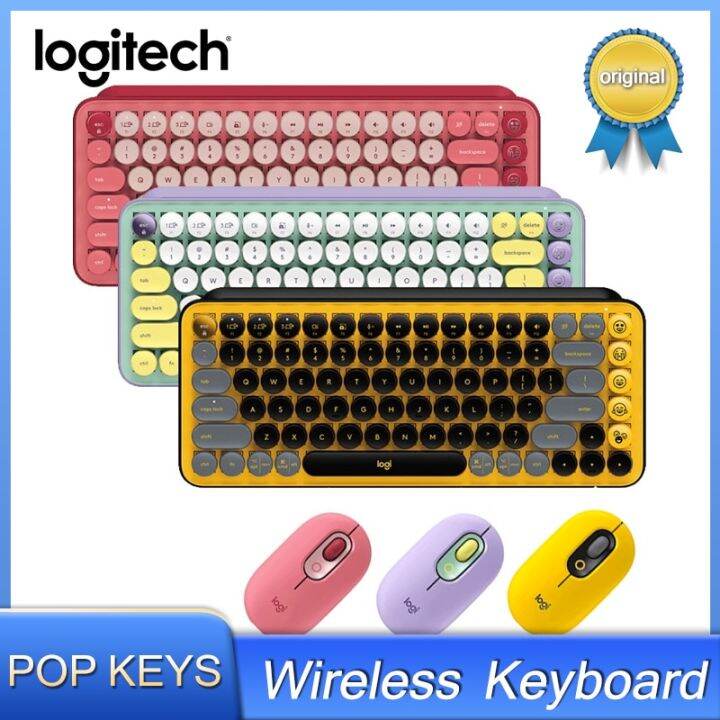 Logitech POP KEYS Wireless Portable Mechanical Keyboard Bluetooth