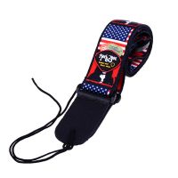 1PC Guitar Strap Checked Grid Adjustable Multi Pattern Printed PU Leather Ends for Acoustic Guitar Bass Strap