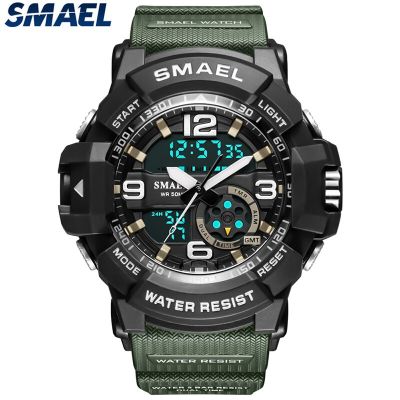 SMAEL Men Watch Original Top Brand Quartz Waterproof Fashion Calendar Week Alarm Sports Wrist Watch Digital Relogio Masculino