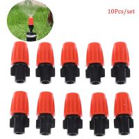 【♘COD Free Cas♘】 PIFEI 10Pcs สวนหยดชลประทานสีส้มหัวฉีดละอองไมโครโฟลว์หัวสเปรย์ Selang Pendingin