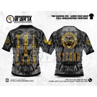 Tau Gamma Phi Lions Face สีเต็มรูปแบบระเหิดเสื้อยืด Xs-5xl ยอดนิยม