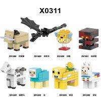 บล็อกตัวต่อโลกของฉัน Minifigures Minecraft ตุ๊กตาอิฐของขวัญเด็ก X0311การศึกษา