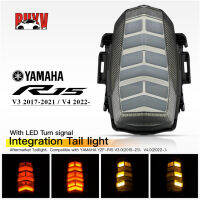 R15ของ BuyV YAMAHA YZF ไฟท้าย LED รถจักรยานยนต์ไฟท้ายสัญญาณไฟเลี้ยวด้านหลังอะไหล่ไฟเบรคสำหรับยามาฮ่า YZF-R15 V3.0 V4.0