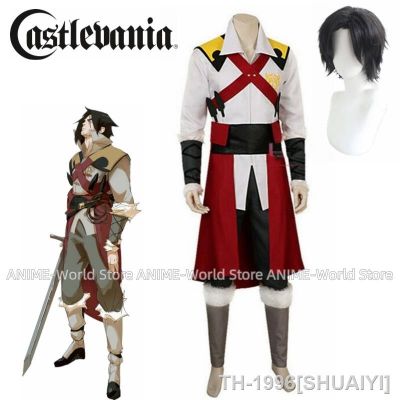 SHUAIYI ฮาโลวีน Castlevania คอสเพลย์ Trevor Belmont อะนิเมะ versão traje peruca ผู้ใหญ่ deluxe de alta qualidade feito sob encomenda ภาพยนตร์อะนิเมะ