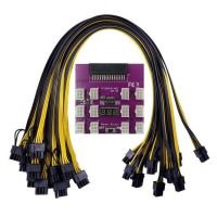 Server Power Supply Breakout Board PCI-E 12x6Pin Adapter Converter for BTC Mining for Emerson 7001484 Power Supply