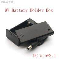 New Arrival 9V PP3 Battery Holder Box Case Wire Lead ON/OFF Switch Cover DC 2.1mm Plug