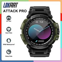 LOKMAT ATTACK PRO สร้อยข้อมือสมาร์ทติดตามการออกกําลังกาย IP68 กันน้ํา BT โทรกีฬานาฬิกาออกซิเจนในเลือด / อัตราการเต้นของหัวใจ หน้าจอ Smartwatch