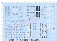 1/144 US Air Force USAF Jolly Rogers VF-84 F14A Fighter เครื่องหมายชุด Water Decal