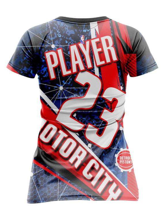free customize of name and number only JERSEY SHIRT DRESS PISTONS full