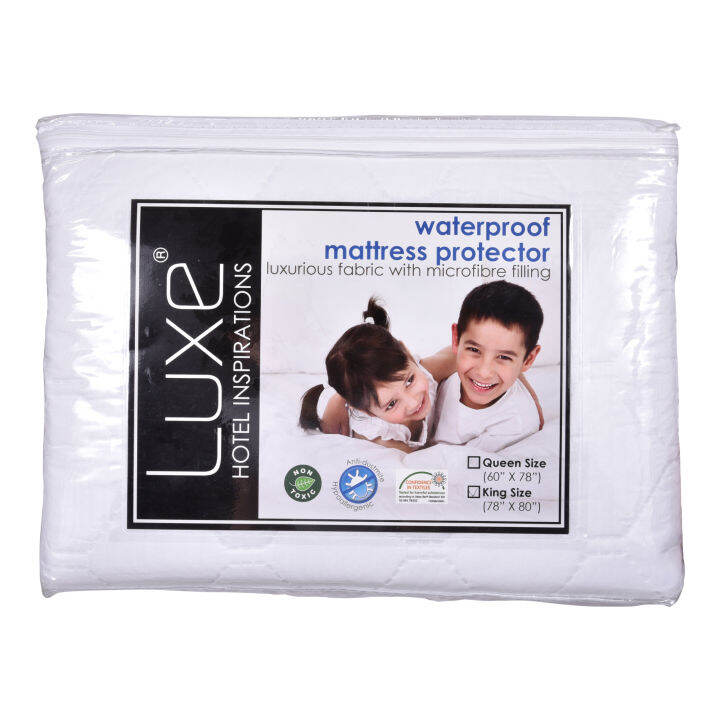 LUXE waterproof mattress protector King size Lazada PH