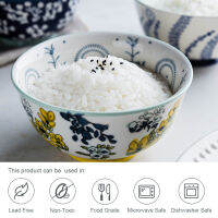 4.56inch Japanese Flower Cereal Bowls Ceramic Pasta Bowl For Soup Rice Snack Dessert Serving Bowls Kitchen Tableware