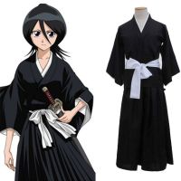 ร้อน, ร้อน★FDSFVDXGS Adult Cool Kimono Uniform Sets Photo Props Costumes Outfit Carnival Halloween Costume Kuchiki Rukia Costumes Cosplay Costume Bleach Anime Clothing