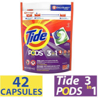 Tide Pods 3in1 Spring Meadow 42 เม็ด เจลบอลซักผ้าTide PODS (อันดับ 1 ใน USA) สูตร 3in1 กลิ่นสปริงM
