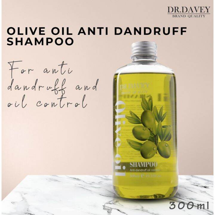 Dr. Davey Anti Dandruff & Oil Control Shampoo Olive Oil 300ml Removes
