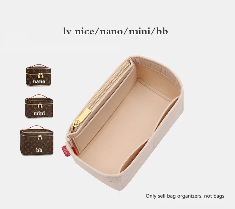 Suitable for Lv—Nice Nano Mini BB Bag Organizer, Liner Bag, Bag In